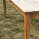 Extendable farmhouse table in solid patinated oak