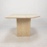 Italian Travertine Coffee Table, 1980s
