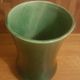 Vintage green ceramic vase 50s Belgium