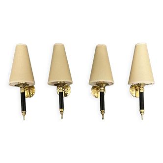 4 wall lamps Maison Arlus France