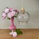 Vintage globe pendant light in transparent glass