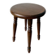 Tabouret en bois tourné à 4 pieds