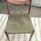 Scandinavian chair in teak and velvet