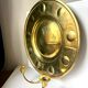 Vintage Wall Double Candle Holder Sconce in Brass
