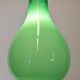 Green opaline water drop pendant light from the 50s/60s