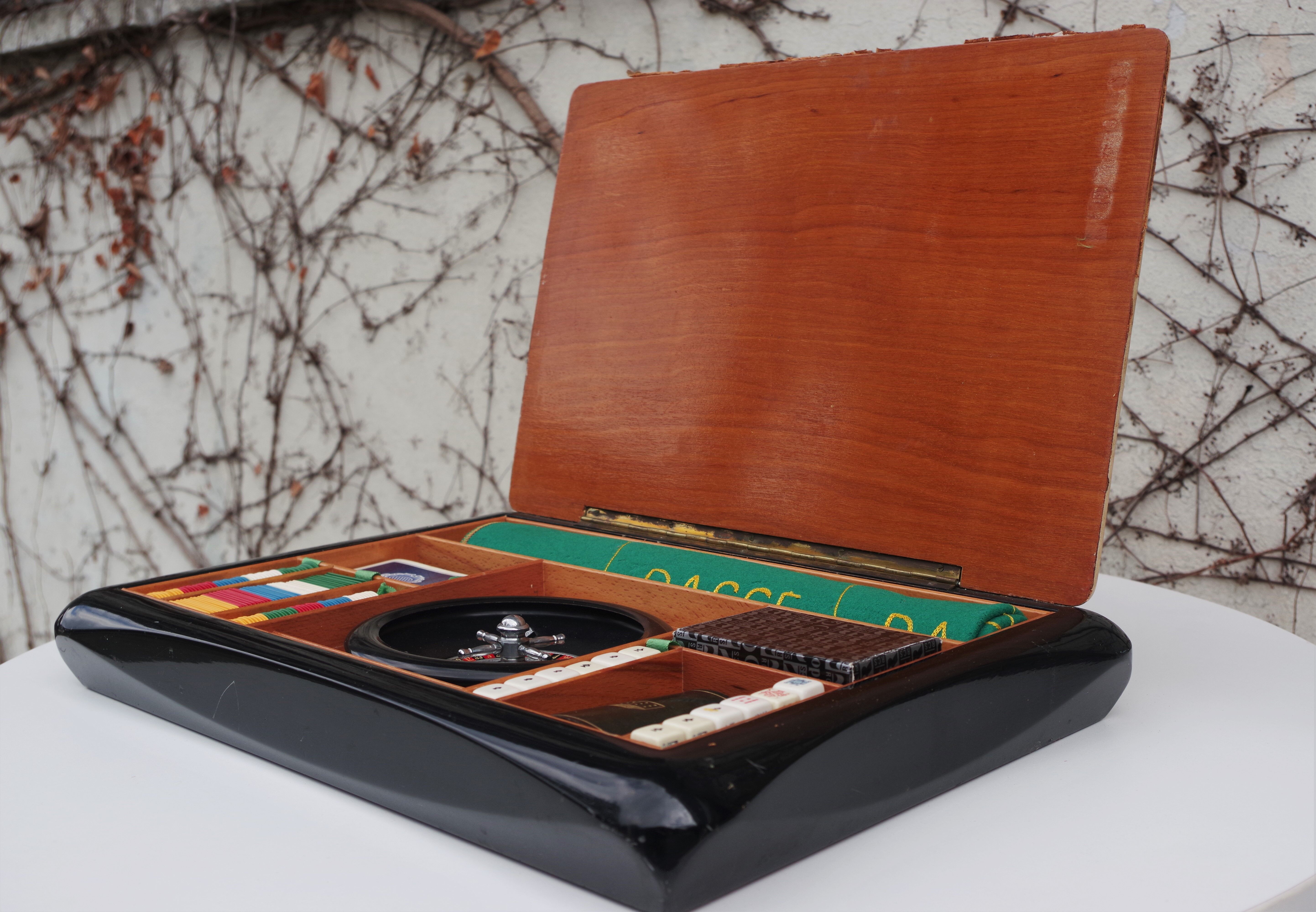 Boîte de Jeu avec Roulette Représentant la Ville de Venise, 1960s