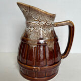 Glazed ceramic pitcher