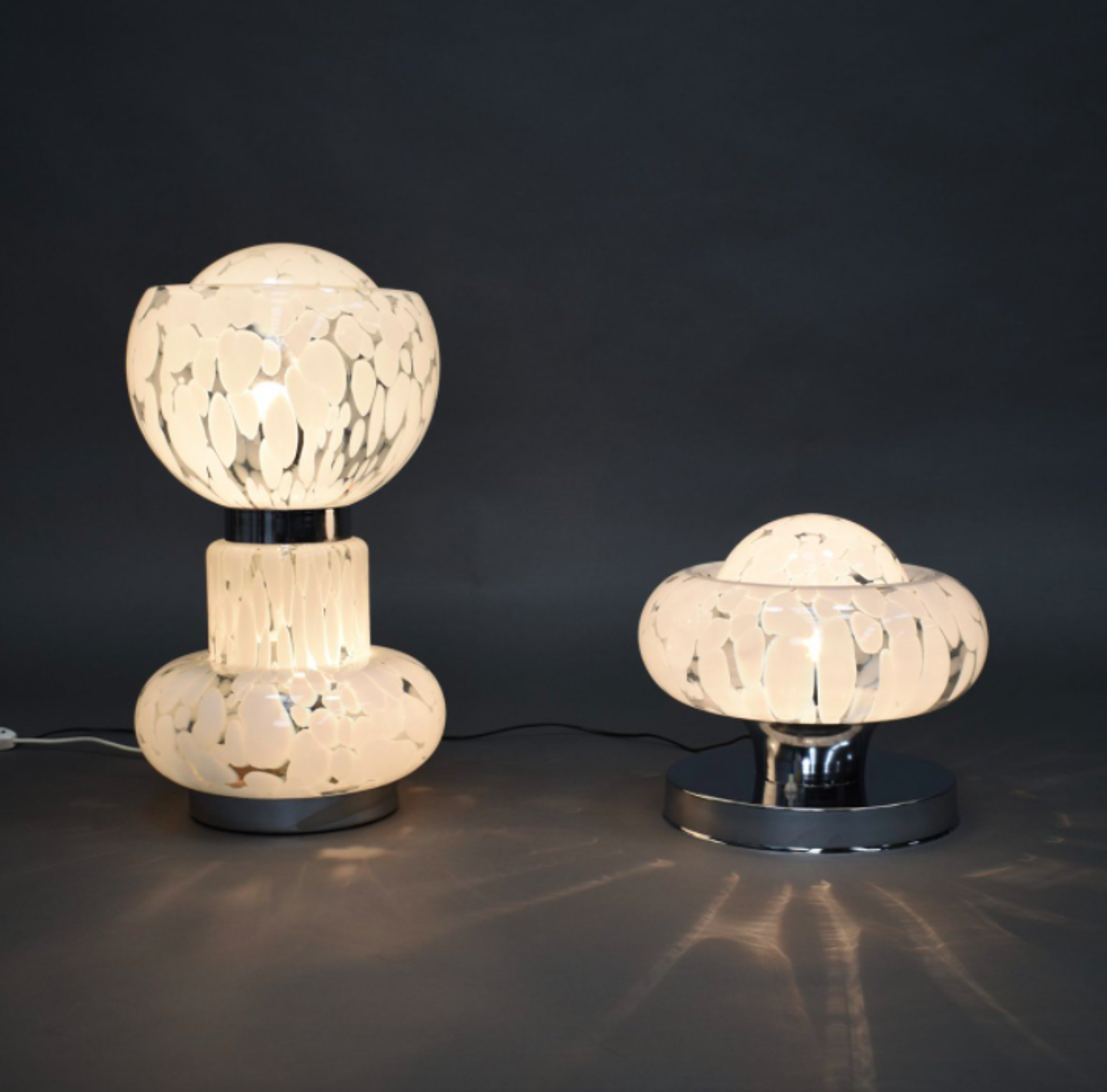 Murano Italy glass desk lamp 1970