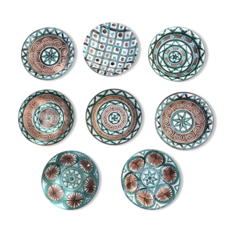 Assiettes creuses Vallauris Robert Picault