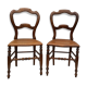 Pair of 2 old cane chairs
