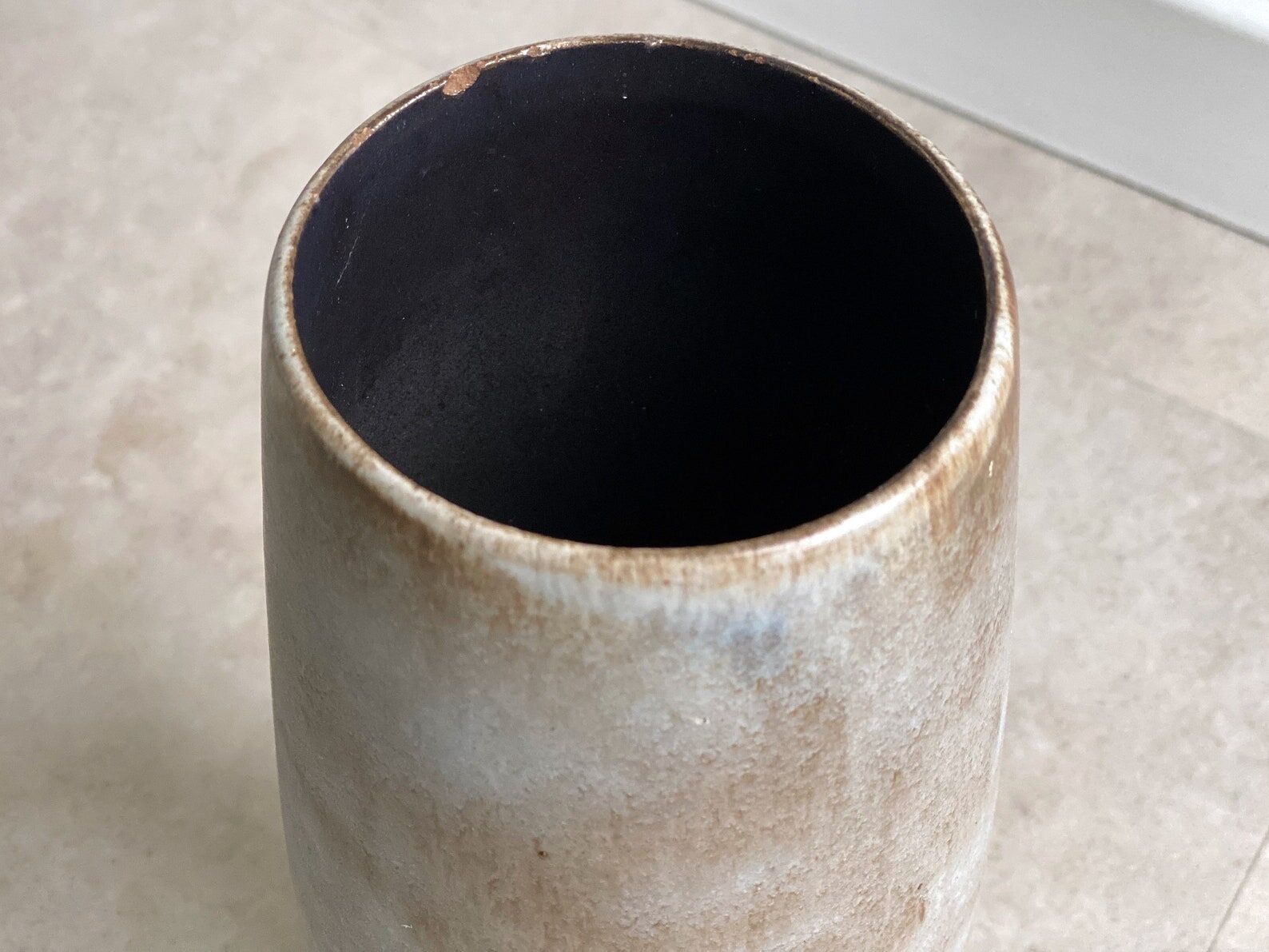 Vintage signed ceramic vase, mid century