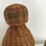 Set of 3 rattan bottles