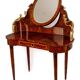 Coiffeuse forme haricot - loupe de thuya et bois de rose - époque: art déco