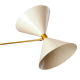 Asymmetrical chandelier butterfly white and gold