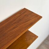 Étagère murale en noyer par Wilhelm Renz pour Walter Wirz, années 1960