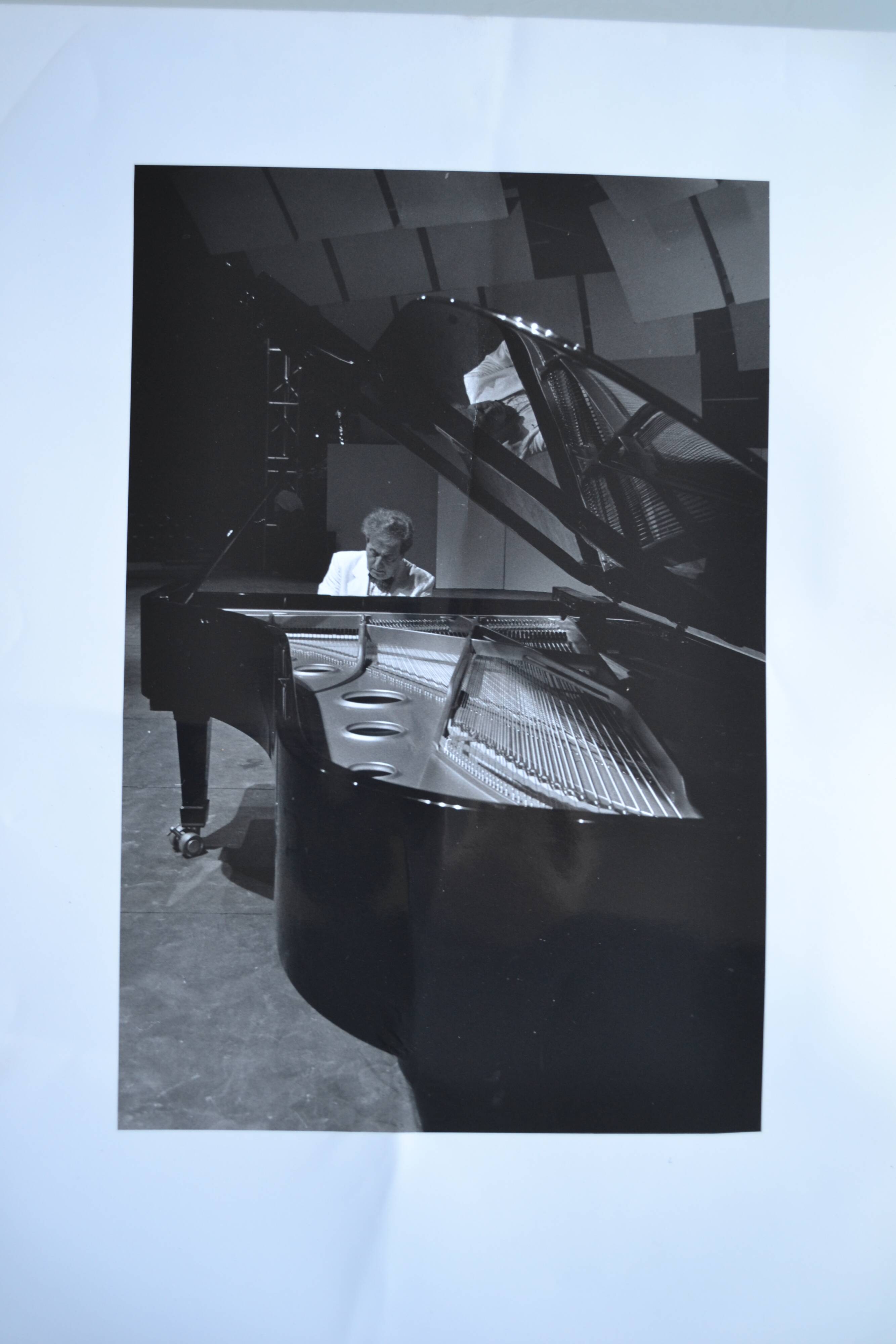 "piano pianist" original anonymous black & white photo