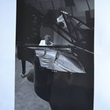 "piano pianist" original anonymous black & white photo