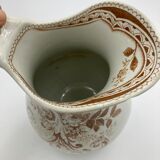 Faience pitcher Creil and Montereau Rinceaux