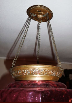 Suspension mount baccarat crystal copper