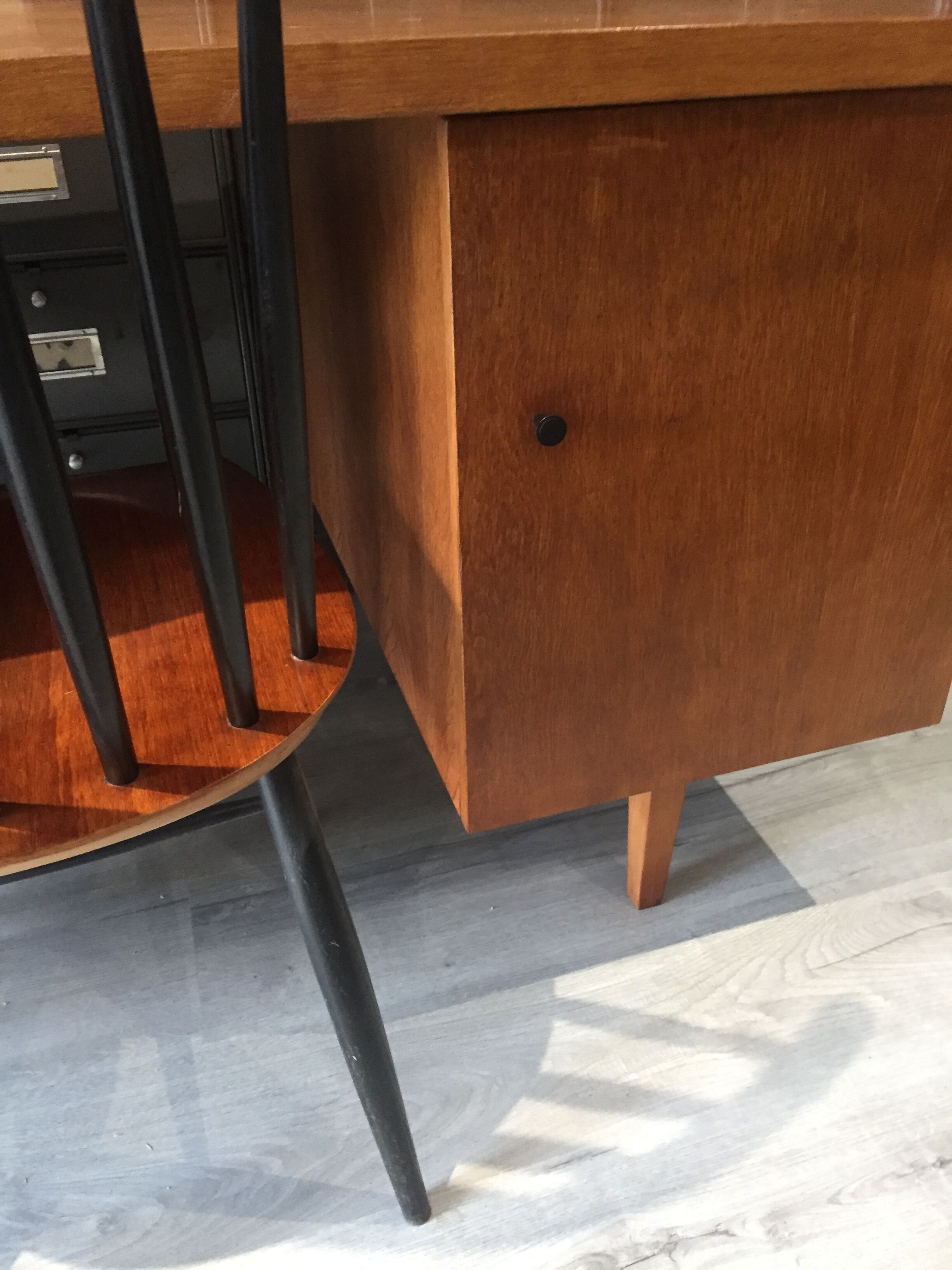 Vintage desk set and Scandinavian chair