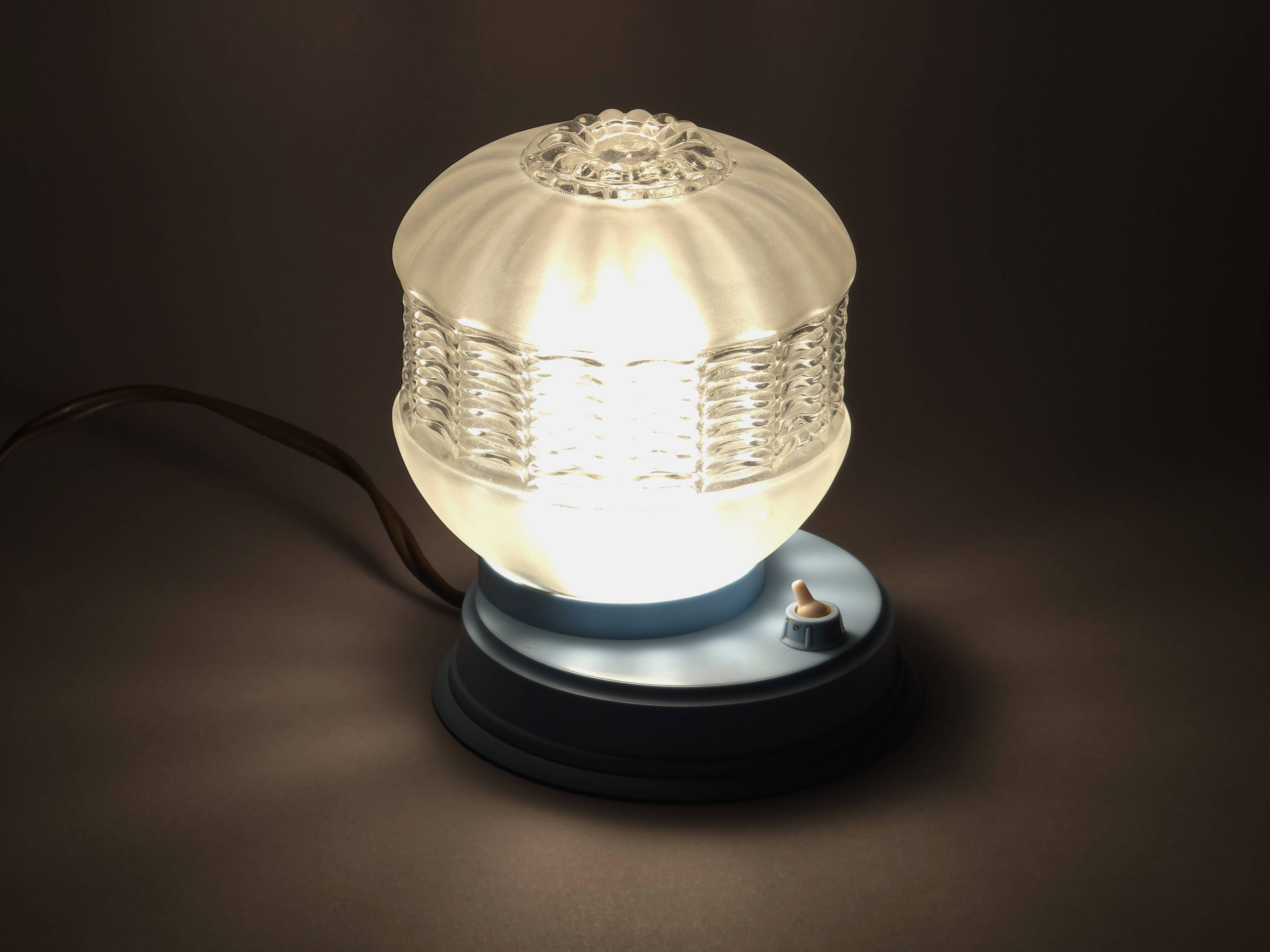 Vintage 1950s Mid Century Modern Bedside Table Light • MCM Atomic Space Age