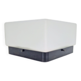 Vintage Bauhaus Ceiling Lamp with White Glass Bakelite, 1960s