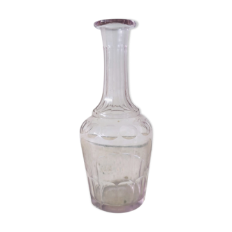 A small vial in molded glass parma H:19cm