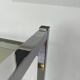 Chrome and smoked glass bookcase/shelf, circa 1970