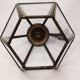 Lantern brass glass