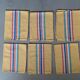 Lot de 6 serviettes de table vintage