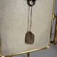 Vintage 1920s triptych barber mirror, gold with flowers, new and affordable - 28 x 60.