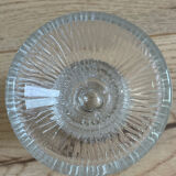 Pair of Luminarc glass candlesticks