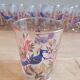 Verres oiseaux vintage
