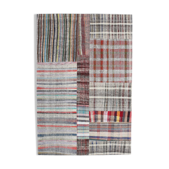 Striped antique vintage rug, 200x300cm