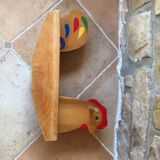 Wooden rocking hen