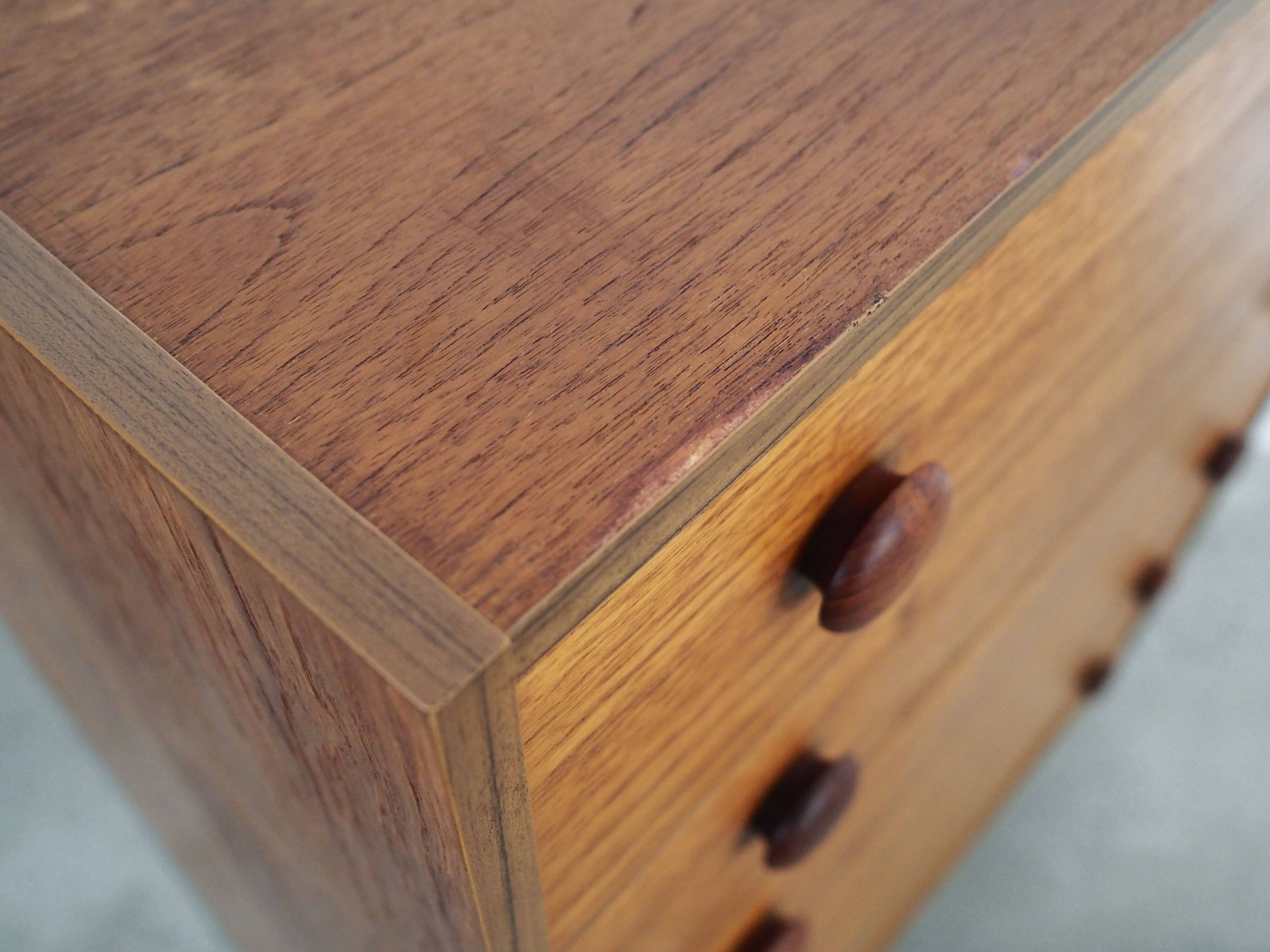 Teak chest of drawers, Danish design, 1960s, production: Denmark
