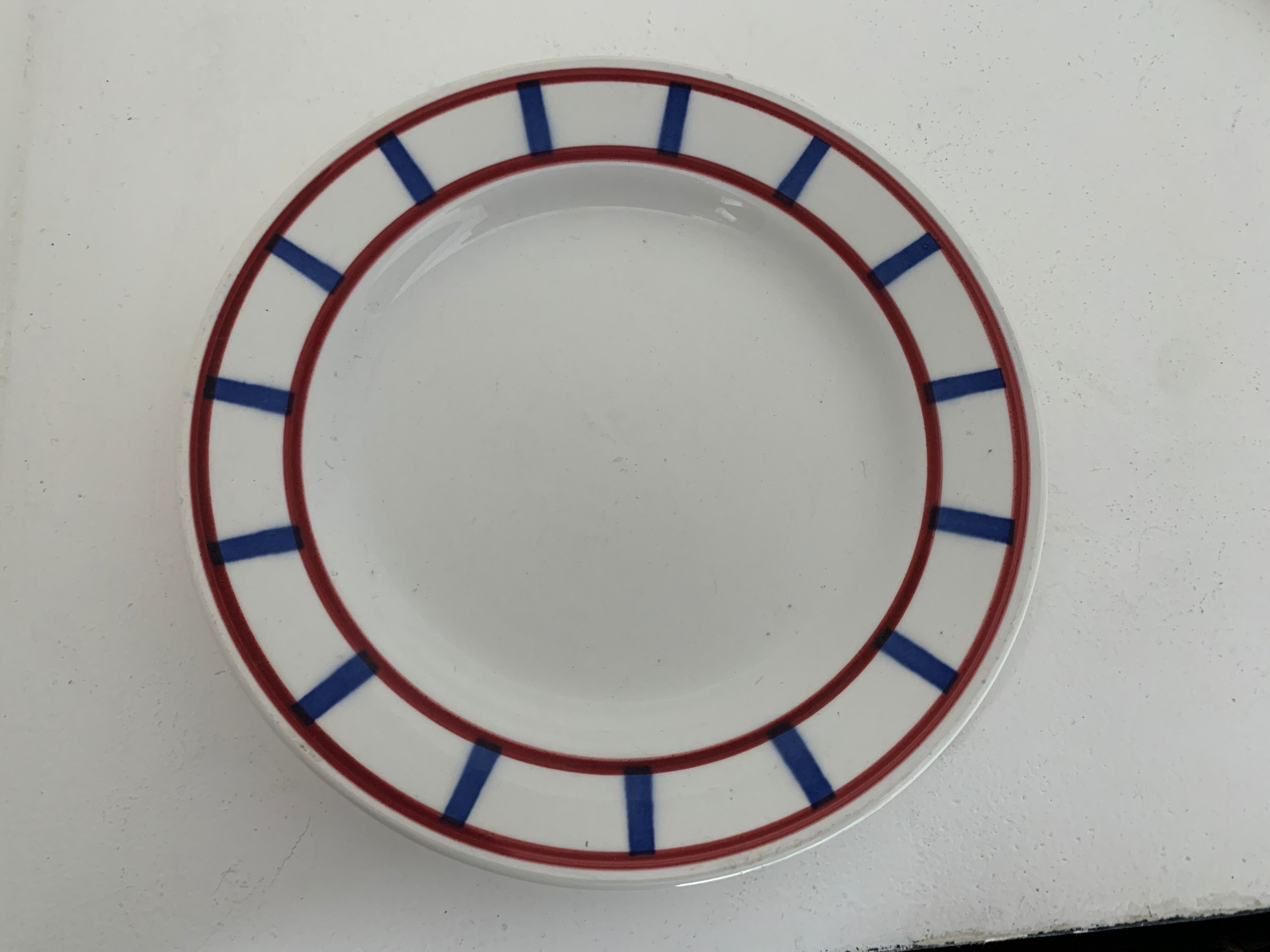 4 Digoin sarreguemines dessert plates, Basque model