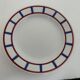 4 Digoin sarreguemines dessert plates, Basque model