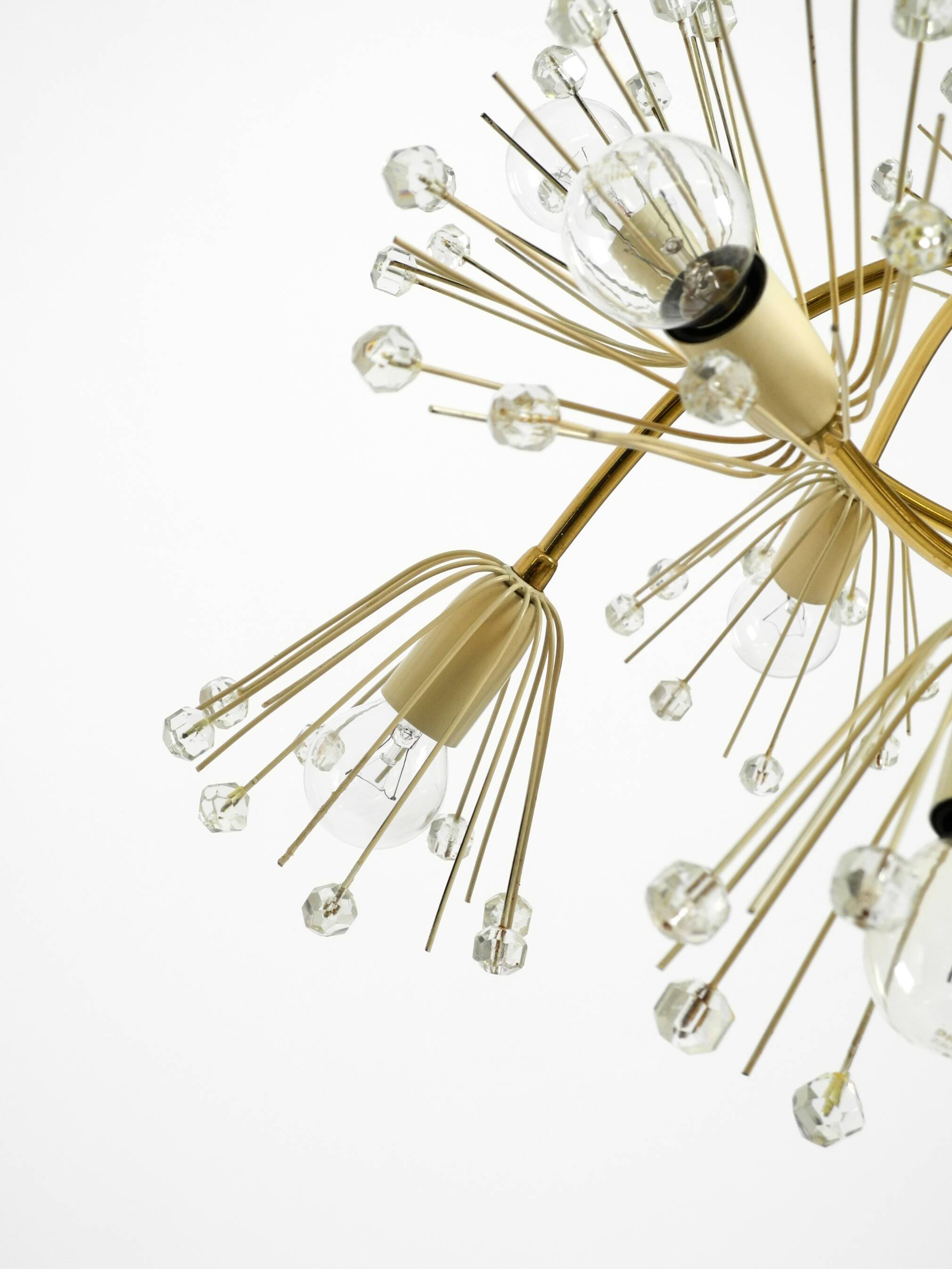 Beautiful brass chandelier by Emil Stejnar for Rupert Nikoll