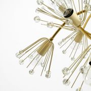 Beautiful brass chandelier by Emil Stejnar for Rupert Nikoll