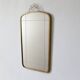 Large Mid-Century Modern Wall Mirror with Brass Crown from Münchner Zierspi