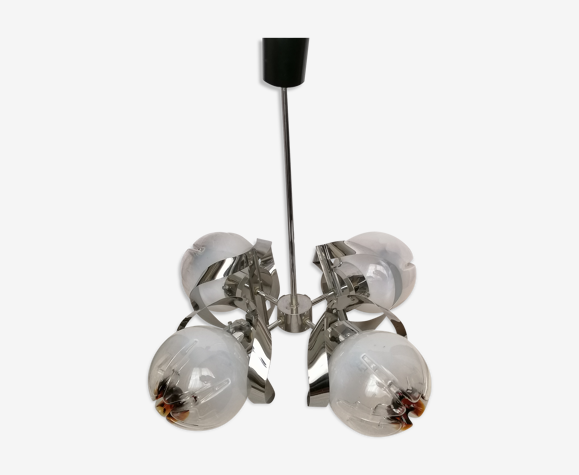 Lustre Mazzega en verre de murano et métal