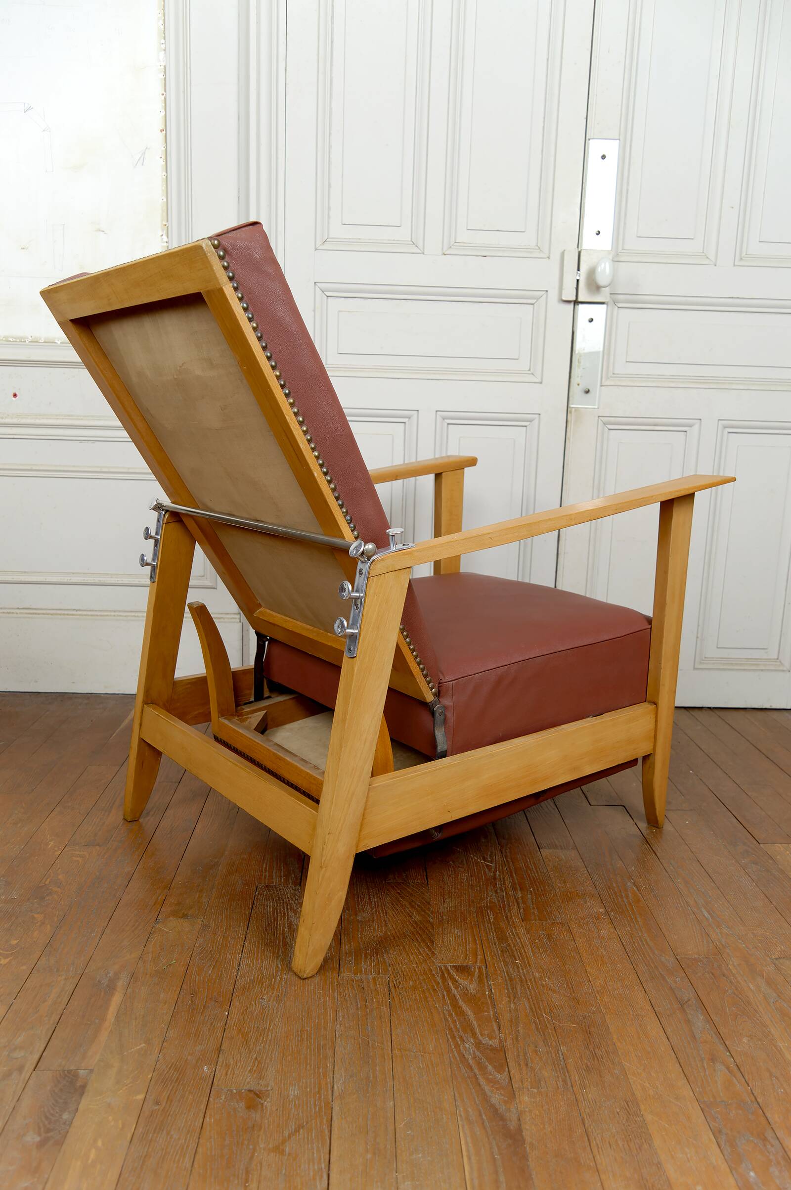 System armchair, Morris Art Deco chaise longue, France c. 1940