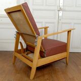 System armchair, Morris Art Deco chaise longue, France c. 1940