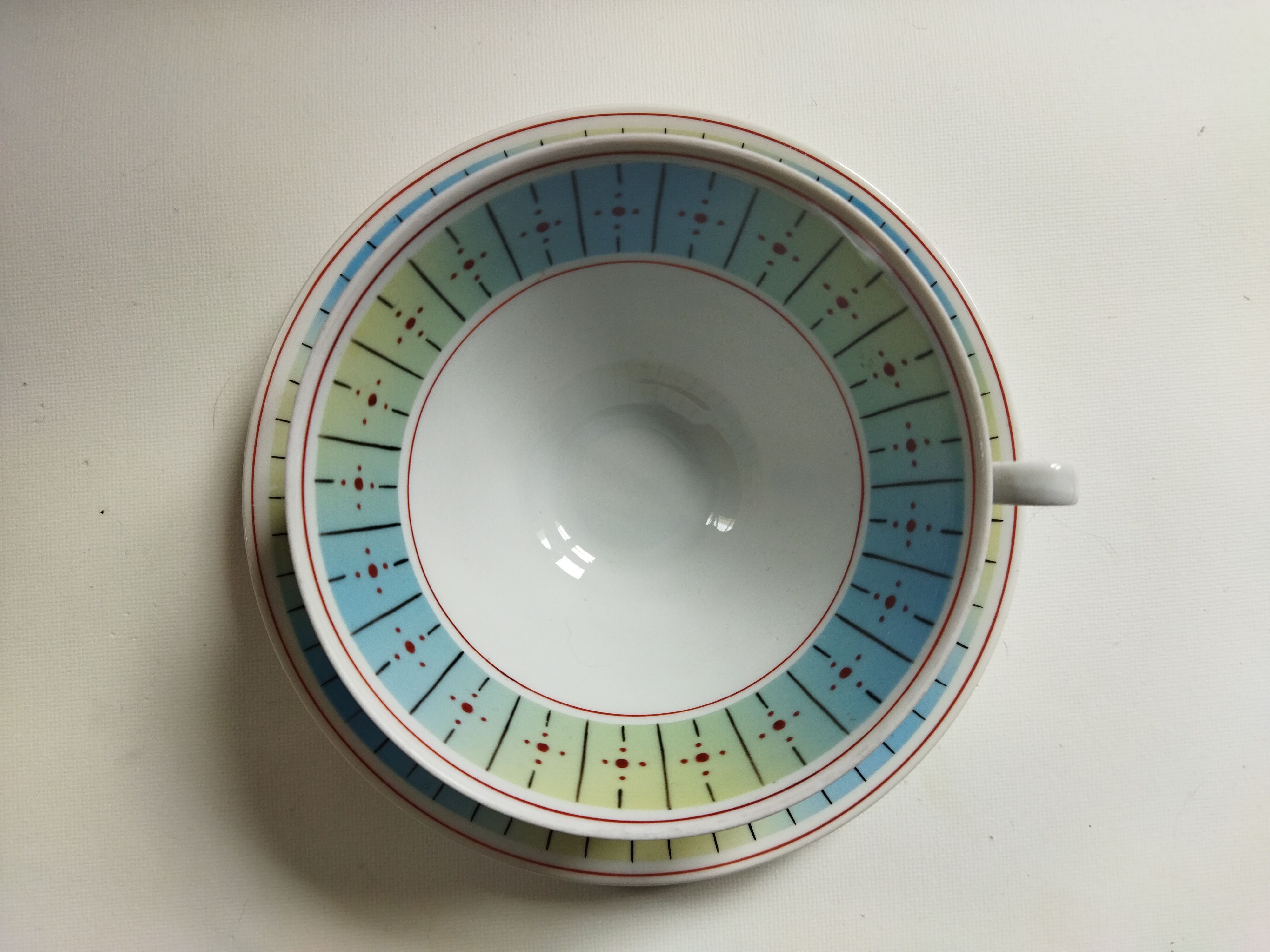 German Weisswasser porcelain cup