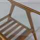 Oakwood side table with glass top