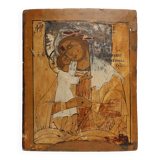 Russian Icon of the Virgin of Tenderness (Eleousa), 19th Century