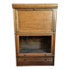 Vintage Globe Wernicke drinks buffet, modular mahogany bar cabinet, 1960s display case.