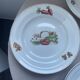 4 antique deep plates Céranord Saint-Amand vegetable garden design