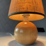 Wooden ball lamp